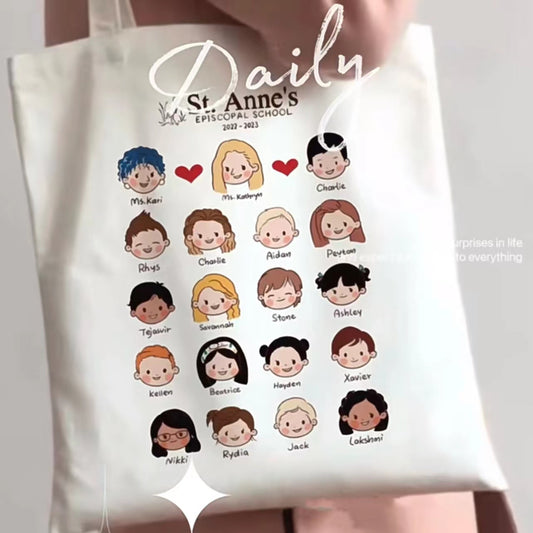 Hand drawn cartoon shopping bag